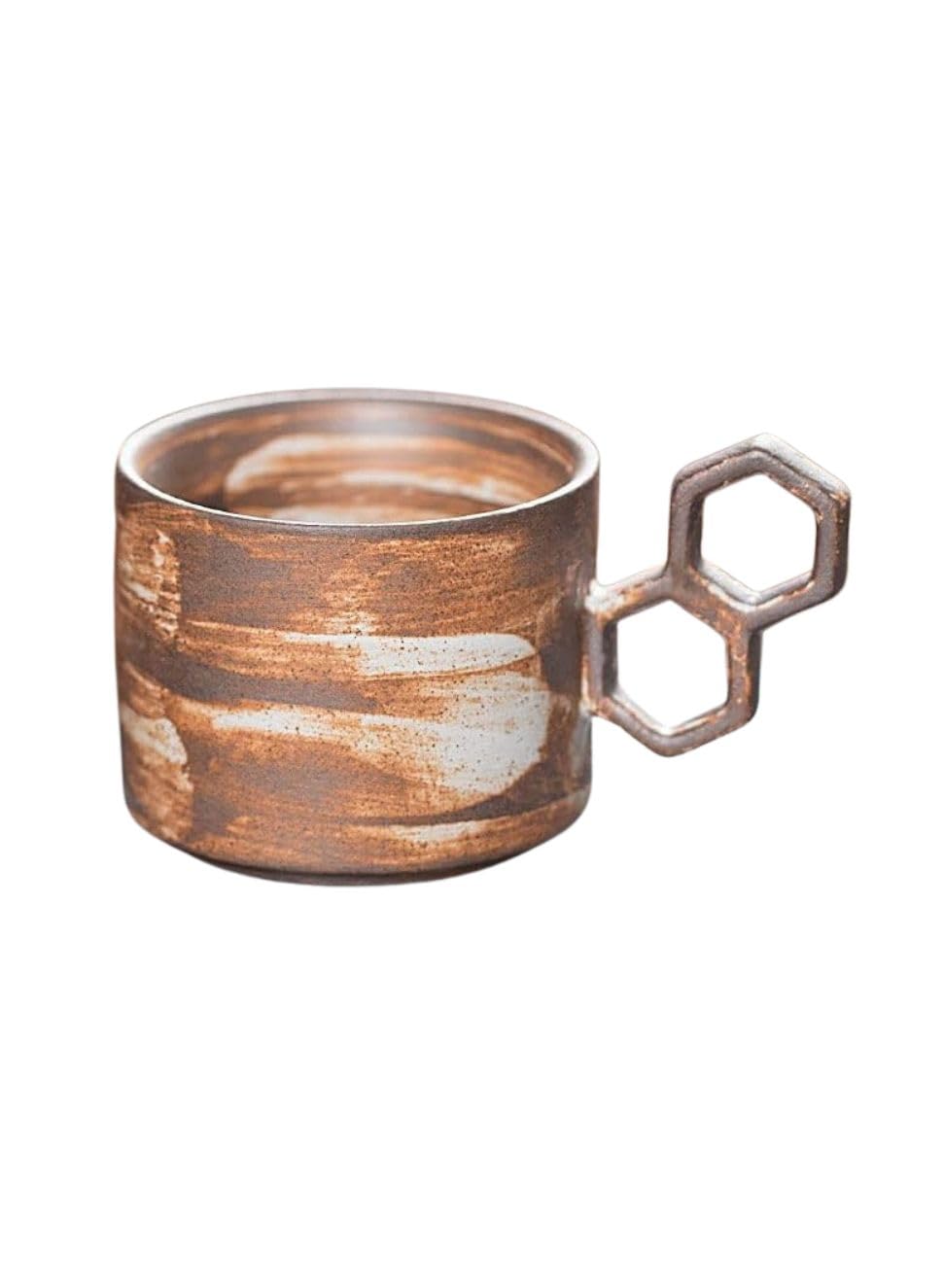 أكواب سيراميك أنيقة، أكواب بمقابض للاستخدام في المكتب والمنزل.