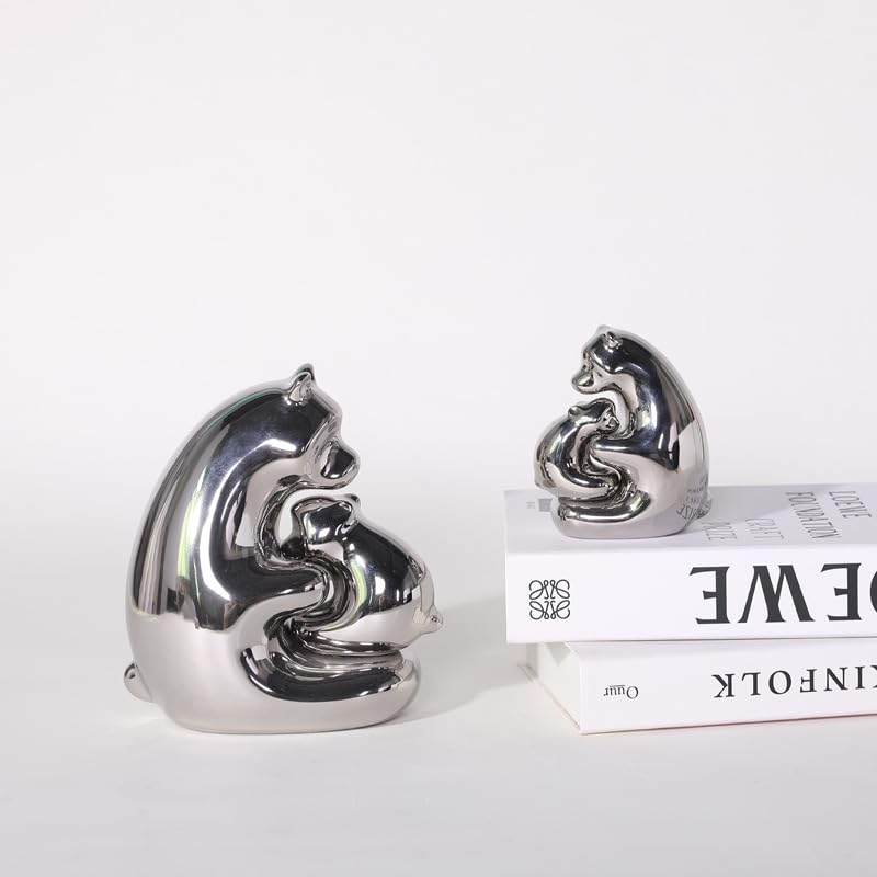 أناقة الدب، ديكور مكتبة معدنية لمنزل فاخر خفيف، غرفة نوم، غرفة معيشة، وخزانة نبيذ.