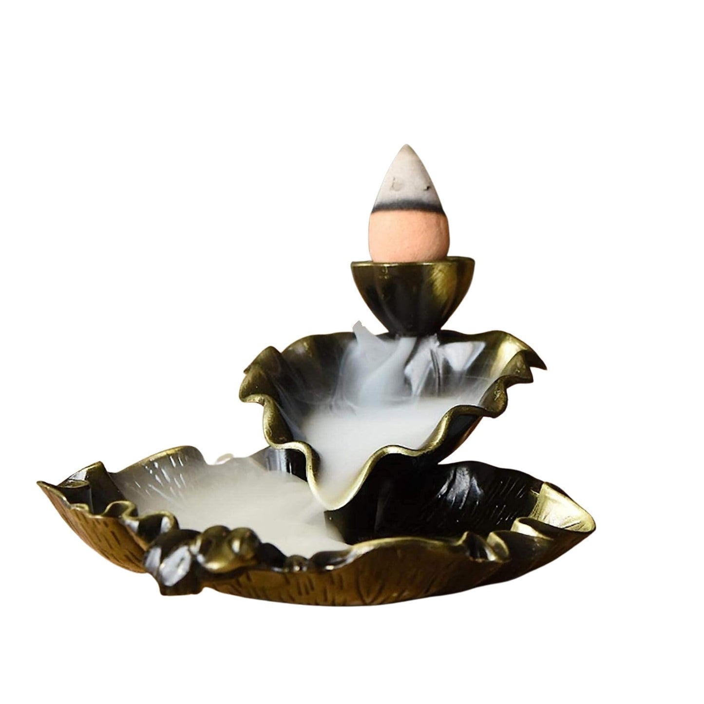 حامل البخور المصنوع يدويًا من السيراميك على شكل شلال، لمسة فنية للديكور المنزلي.