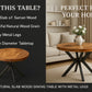 Limited time sale on the Slice Slab Walnut/Saman Tree Natural Wooden Dining Table Featuring Metal Legs: Elevate Your Room's Aesthetic with Elegant Rustic Style Furniture