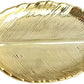 Golden Leaf Shaped Small Ceramic  Dish   Holder Tray Organizer Ceramic Decorative Dish