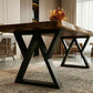 Exotic Live Edge Solid Wood Table with metal legs perfect for home decor.