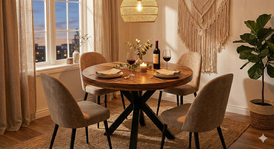 Limited time sale on the Slice Slab Walnut/Saman Tree Natural Wooden Dining Table Featuring Metal Legs: Elevate Your Room's Aesthetic with Elegant Rustic Style Furniture