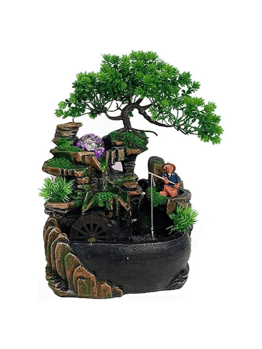 نافورات المياه نافورة سطح الطاولة داخلي صخرة سطح المكتب الجبل.