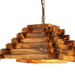 Wooden pendant light. Nordic decor