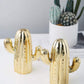 Money saving box golden cactus coin bank
