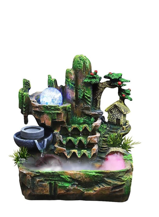 نافورة مياه سطح المكتب الداخلية من Mountain Cascade.